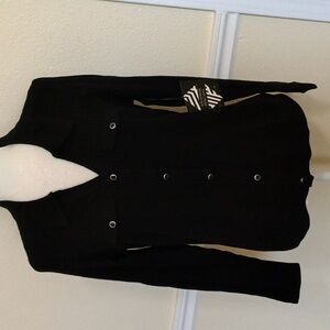 🆕 Max Studio Black Wool Ribbed Sweater